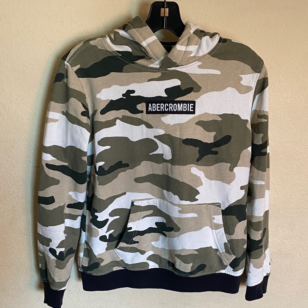 Abercrombie & Fitch Kids Green Camo Hoodie